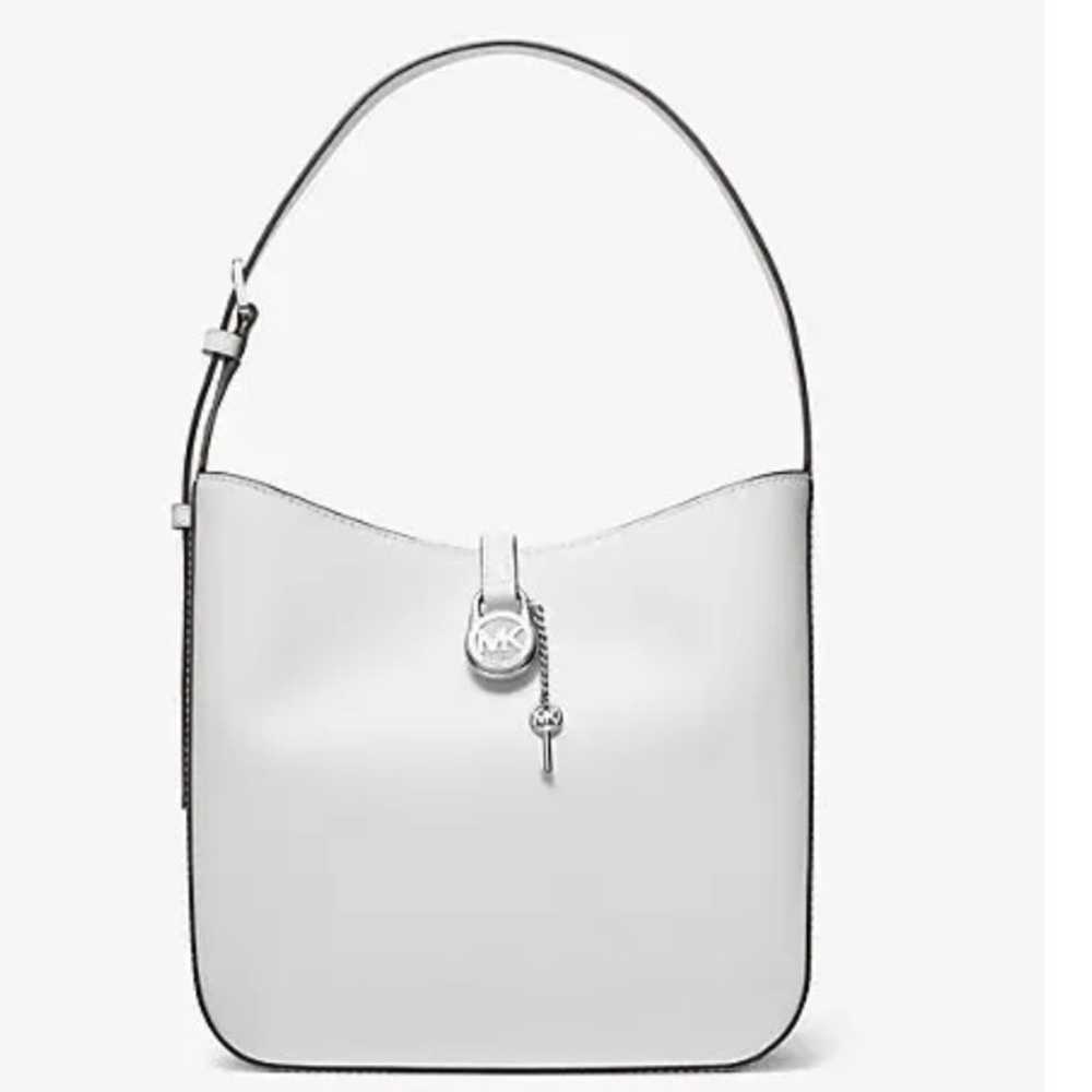 MICHAEL KORS Lyra Small Leather Shoulder Bag - White - Picture 2 of 5